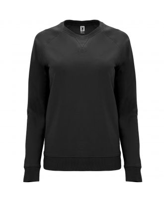 Sweat-shirt femme manches longues raglan ANNAPURNA WOMAN noir