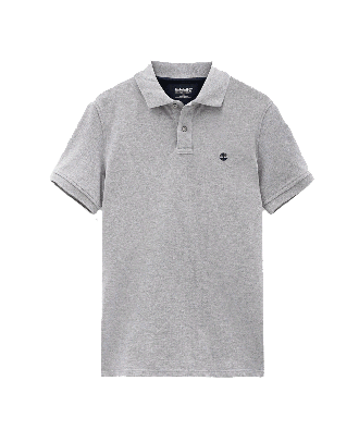 Polo coton piqué bio manches courtes Millers River TB0A1YQV - Grey Heather